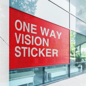 Oneway pour vitrines et bureaux